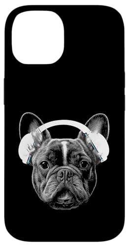 Lustige Französische Bulldogge mit Musik-Kopfhörern Hülle für iPhone 14 Lustige Französische Bulldogge mit Musik-Kopfhörern Hülle für iPhone 14 von Music Dj Frenchie turntable music dj animal