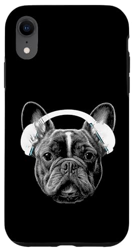 Lustige Französische Bulldogge mit Musik-Kopfhörern Hülle für iPhone XR Lustige Französische Bulldogge mit Musik-Kopfhörern Hülle für iPhone XR von Music Dj Frenchie turntable music dj animal