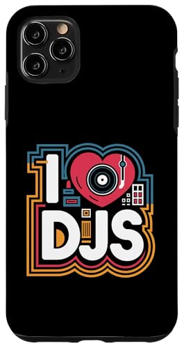 I Love DJs Vinyl Plattenspieler Passion Hülle für iPhone 11 Pro Max von Music Enthusiasts DJ Culture Lovers