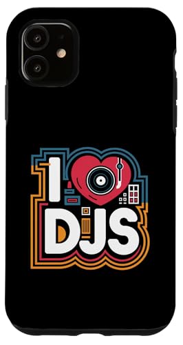 I Love DJs Vinyl Plattenspieler Passion Hülle für iPhone 11 I Love DJs Vinyl Plattenspieler Passion Hülle für iPhone 11 von Music Enthusiasts DJ Culture Lovers