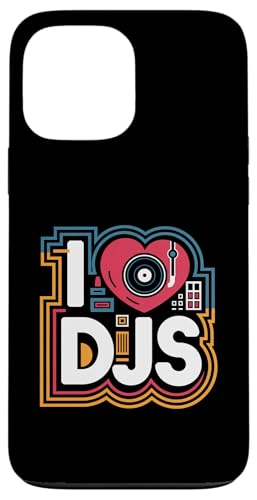 I Love DJs Vinyl Plattenspieler Passion Hülle für iPhone 13 Pro Max von Music Enthusiasts DJ Culture Lovers