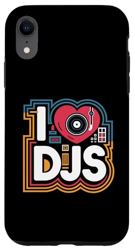 I Love DJs Vinyl Plattenspieler Passion Hülle für iPhone XR von Music Enthusiasts DJ Culture Lovers