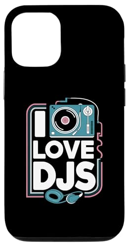 I Love DJs Plattenspieler-Kopfhörer Hülle für iPhone 12/12 Pro I Love DJs Plattenspieler-Kopfhörer Hülle für iPhone 12/12 Pro von Music Enthusiasts Turntable Headphones