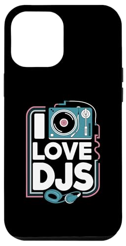 I Love DJs Plattenspieler-Kopfhörer Hülle für iPhone 12 Pro Max I Love DJs Plattenspieler-Kopfhörer Hülle für iPhone 12 Pro Max von Music Enthusiasts Turntable Headphones