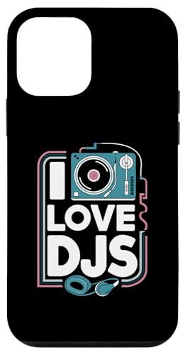 I Love DJs Plattenspieler-Kopfhörer Hülle für iPhone 12 mini I Love DJs Plattenspieler-Kopfhörer Hülle für iPhone 12 mini von Music Enthusiasts Turntable Headphones
