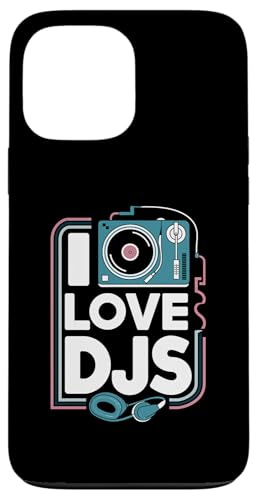 I Love DJs Plattenspieler-Kopfhörer Hülle für iPhone 13 Pro Max I Love DJs Plattenspieler-Kopfhörer Hülle für iPhone 13 Pro Max von Music Enthusiasts Turntable Headphones