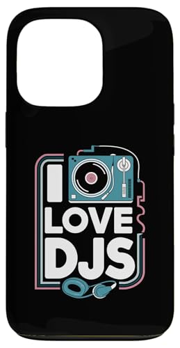 I Love DJs Plattenspieler-Kopfhörer Hülle für iPhone 13 Pro I Love DJs Plattenspieler-Kopfhörer Hülle für iPhone 13 Pro von Music Enthusiasts Turntable Headphones
