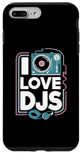 I Love DJs Plattenspieler-Kopfhörer Hülle für iPhone 7 Plus/8 Plus I Love DJs Plattenspieler-Kopfhörer Hülle für iPhone 7 Plus/8 Plus von Music Enthusiasts Turntable Headphones