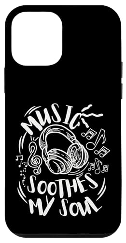 Musik beruhigt meine Seelenkopfhörer mit musikalischen Noten Hülle für iPhone 12 mini Musik beruhigt meine Seelenkopfhörer mit musikalischen Noten Hülle für iPhone 12 mini von Music Headphones Co.