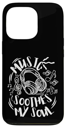 Musik beruhigt meine Seelenkopfhörer mit musikalischen Noten Hülle für iPhone 13 Pro Musik beruhigt meine Seelenkopfhörer mit musikalischen Noten Hülle für iPhone 13 Pro von Music Headphones Co.