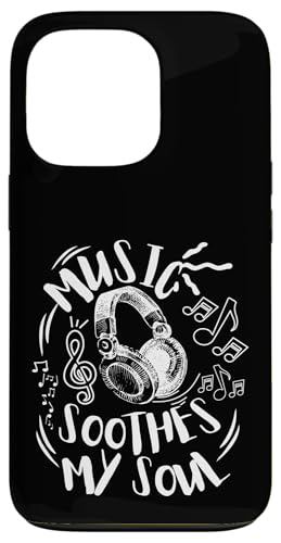 Musik beruhigt meine Seelenkopfhörer mit musikalischen Noten Hülle für iPhone 13 Pro Musik beruhigt meine Seelenkopfhörer mit musikalischen Noten Hülle für iPhone 13 Pro von Music Headphones Co.