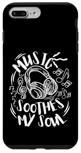Musik beruhigt meine Seelenkopfhörer mit musikalischen Noten Hülle für iPhone 7 Plus/8 Plus Musik beruhigt meine Seelenkopfhörer mit musikalischen Noten Hülle für iPhone 7 Plus/8 Plus von Music Headphones Co.