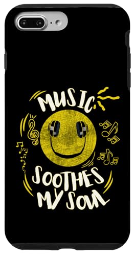 Musik beruhigt meine Seelenmusik Notizen Lächeln Kopfhörer Hülle für iPhone 7 Plus/8 Plus von Music Headphones Co.