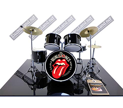 Mini Drum Kit The Rolling Stones 50th Anniversary Gadget Tribute Miniaturen Rock 25cm Modellskala 1:4 Sammlerbox Schlagzeugset Sammlermodell von Music Legends Collection