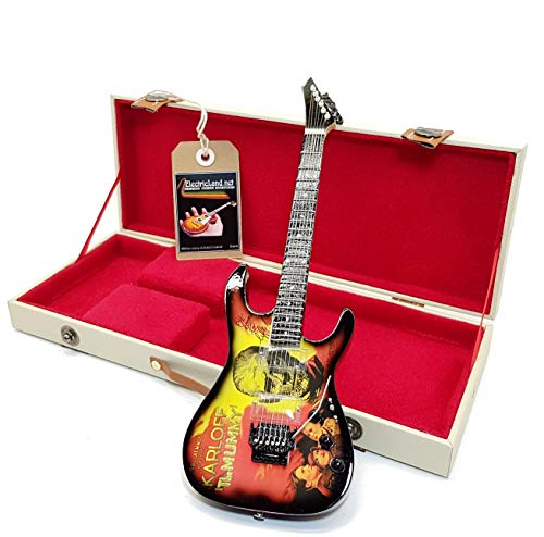 Mini Guitar Kirk Hammett Karloff the Mummy Metallnachbildung + Hardcase Box Miniaturen Maßstab 1:4 Miniatur Gitarre mit Sammeletui Gadget Rock Mini Guitar Kirk Hammett Karloff the Mummy Metallnachbildung + Hardcase Box Miniaturen Maßstab 1:4 Miniatur Gitarre mit Sammeletui Gadget Rock von Music Legends Collection