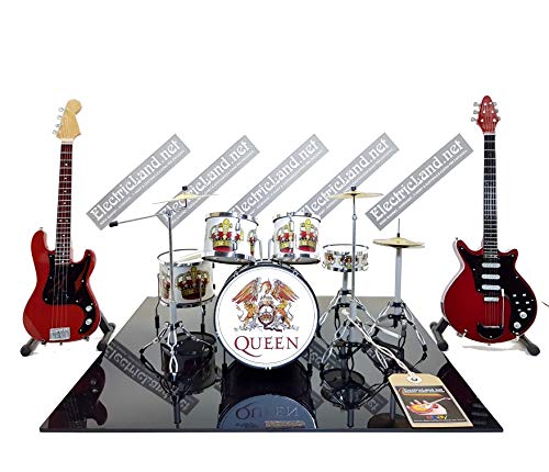 Mini Live Set Queen Bohemian Rhapsody Tribute Freddie Mercury Brian May Red Special Miniaturmodell Maßstab 1:4 Collectible Box Drum Kit Schlagzeuggitarre Sammlermodell Mini Live Set Queen Bohemian Rhapsody Tribute Freddie Mercury Brian May Red Special Miniaturmodell Maßstab 1:4 Collectible Box Drum Kit Schlagzeuggitarre Sammlermodell von Music Legends Collection