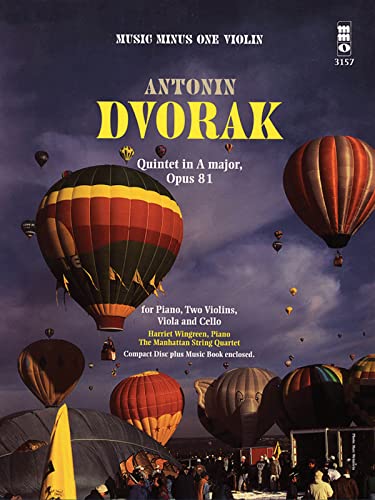 Antonín Dvořák-Dvorák - Quintet in A Major, Op. 81-Violine-BOOK+CD von Music Minus One