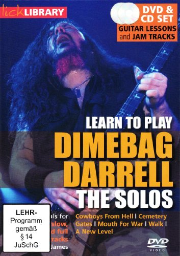 Learn to play Dimebag Darrel - The Solos (+ CD) von Music Sales