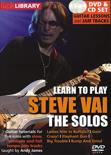 Learn to play Steve Vai - The Solos/Lick Library (+ CD) von Music Sales