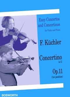 Music Sales Concertino G-DUR OP 11 - arrangiert für Violine und Klavier [Noten/Sheetmusic] Komponist: Kuechler Ferdinand von Music Sales