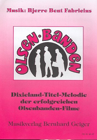 Olsen-Bande: Einzelausgabe der Titelmelodie für Klavier von Music Service Bernhard Geiger