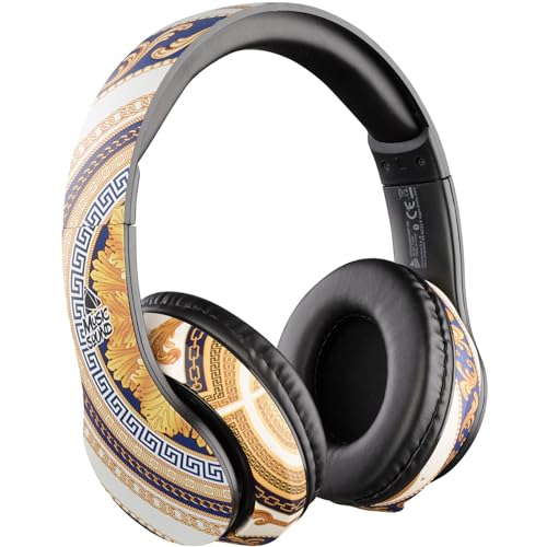 Music Sound | Bluetooth Kopfhörer Around | On-Ear-Bluetooth-Stereo-Headset mit Ausziehbarem Kopfbügel – Steuertastatur am Headset – 20 Stunden Autonomie – 2 Stunden Aufladen – Fantasy Barock Gold von Music Sound