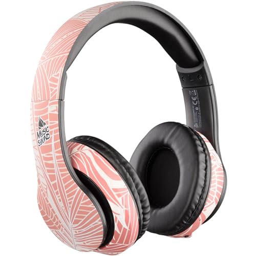 Music Sound | Bluetooth Kopfhörer Around | On-Ear-Bluetooth-Stereo-Headset mit Ausziehbarem Kopfbügel – Steuertastatur am Headset – 20 Stunden Autonomie – 2 Stunden Aufladen – Fantasy Palme von Music Sound