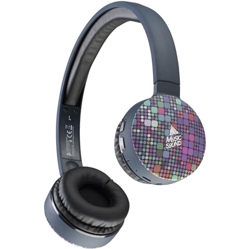 Music Sound | Bluetooth Kopfhörer Fantasy | Supra-aurikuläre Bluetooth-Kopfhörer - Ausziehbarer Kopfbügel - Bedienelemente an den Pads - Autonomie 20 Std. - Aufladen 2 Std. - 10 Mt. - Pailletten Music Sound | Bluetooth Kopfhörer Fantasy | Supra-aurikuläre Bluetooth-Kopfhörer - Ausziehbarer Kopfbügel - Bedienelemente an den Pads - Autonomie 20 Std. - Aufladen 2 Std. - 10 Mt. - Pailletten von Music Sound