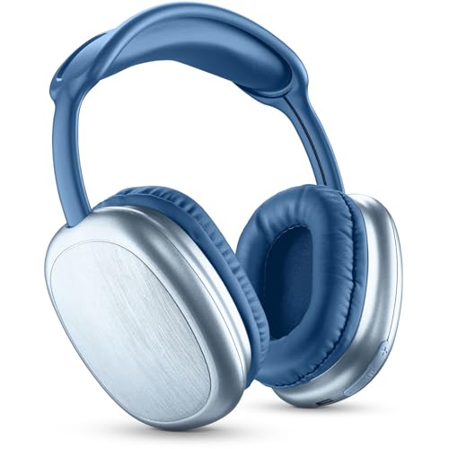 Music Sound | Bluetooth-Kopfhörer MAXI2 | Kopfhörer Around Ear Bluetooth 5.0 - Play Time 22h - Charging 1,5h - Integriertes Mikrofon - Bedienelemente am Pavillon und verstellbarem Kopfband, Blaue von Music Sound