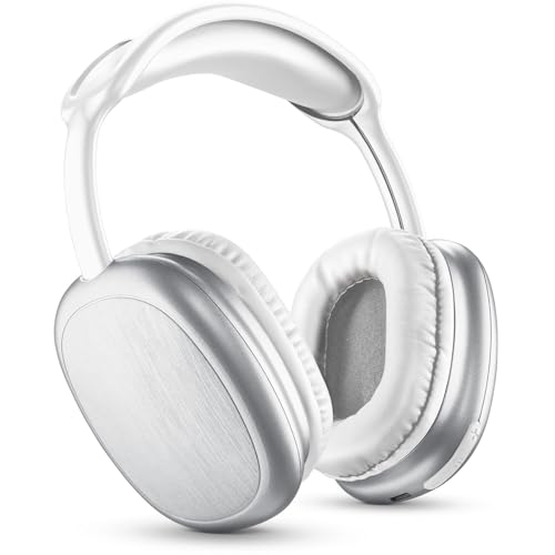 Music Sound | Bluetooth-Kopfhörer MAXI2 | Kopfhörer Around Ear Bluetooth 5.0 - Play Time 22h - Charging 1,5h - Integriertes Mikrofon - Bedienelemente am Pavillon und verstellbarem Kopfband, Weiße von Music Sound
