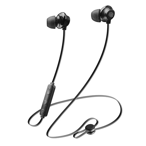 Music Sound | In-Ear-Kopfhörer Bluetooth Kabellose Loop Style | Bluetooth-Kopfhörer mit Mikrofon für Universelles Smartphone – Integrierte Fernbedienung – 6h Akku – Farbe Schwarz von Music Sound