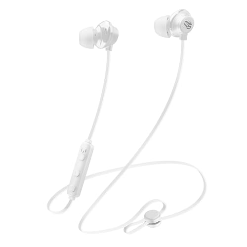 Music Sound | In-Ear-Kopfhörer Bluetooth Kabellose Loop Style | Bluetooth-Kopfhörer mit Mikrofon für Universelles Smartphone – Integrierte Fernbedienung – 6h Akku – Farbe Weiß von Music Sound