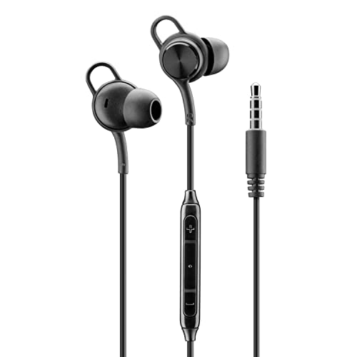 Music Sound Kabelgebundene In-Ear-Kopfhörer - 3,5 mm Klinkenanschluss - Stabil und bequem - Ergonomisch - Schwarz von Music Sound