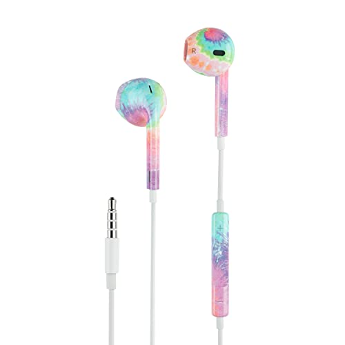 Music Sound | Kopfhörer mit Kabel Fantasy Capsule | Kabelgebundene Kapselkopfhörer und integriertes Mikrofon – 3,5-mm-Klinkenstecker – 1,2 m Anti-Tangle-Kabel – Design Regenbogen von Music Sound