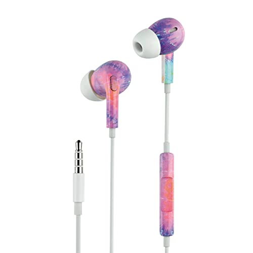 Music Sound Kopfhörer mit Kabel Fantasy Intra-auriculaires Kabelgebundener Mikrofon 3, 5-mm-Klinkenstecker 1, 2 m langes, verwicklungsfreies Design Regenbogen, AUINEARMSFAN225, Universal Size von Music Sound