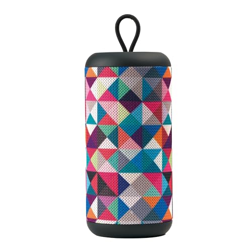 Music Sound - Speaker Vertical - Tragbarer Bluetooth 5.0-Lautsprecher – 5 Watt Leistung – Micro-SD-Steckplatz – Bluetooth-Reichweite 10 Mt. Akkulaufzeit 4h und Ladezeit 1,5h - Fantasie Dreiecke Music Sound - Speaker Vertical - Tragbarer Bluetooth 5.0-Lautsprecher – 5 Watt Leistung – Micro-SD-Steckplatz – Bluetooth-Reichweite 10 Mt. Akkulaufzeit 4h und Ladezeit 1,5h - Fantasie Dreiecke von Music Sound