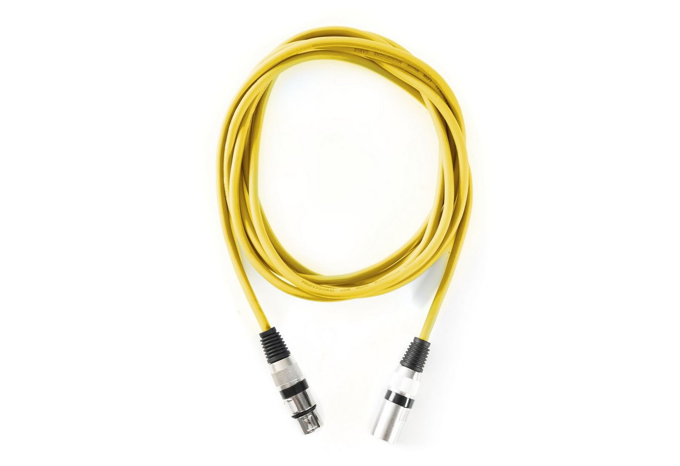 MUSIC STORE Audio-Kabel, XLR Mikrofonkabel, 3m, Gelb, Studioqualität MUSIC STORE Audio-Kabel, XLR Mikrofonkabel, 3m, Gelb, Studioqualität von Music Store