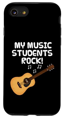 Meine Musikschüler Rock, Gitarrenlehrer und Musiker Hülle für iPhone SE (2020) / 7 / 8 von Music Teacher School Guitar Tutor By DoodleRob