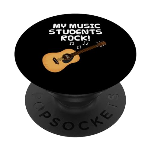 Meine Musikschüler Rock, Gitarrenlehrer und Musiker PopSockets Klebender PopGrip von Music Teacher School Guitar Tutor By DoodleRob