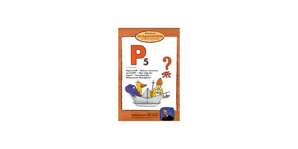 Music & Sounds DVD Bibliothek der Sachgeschichten - P5 (Papierschiff, Papst, Porzel) von Music & Sounds