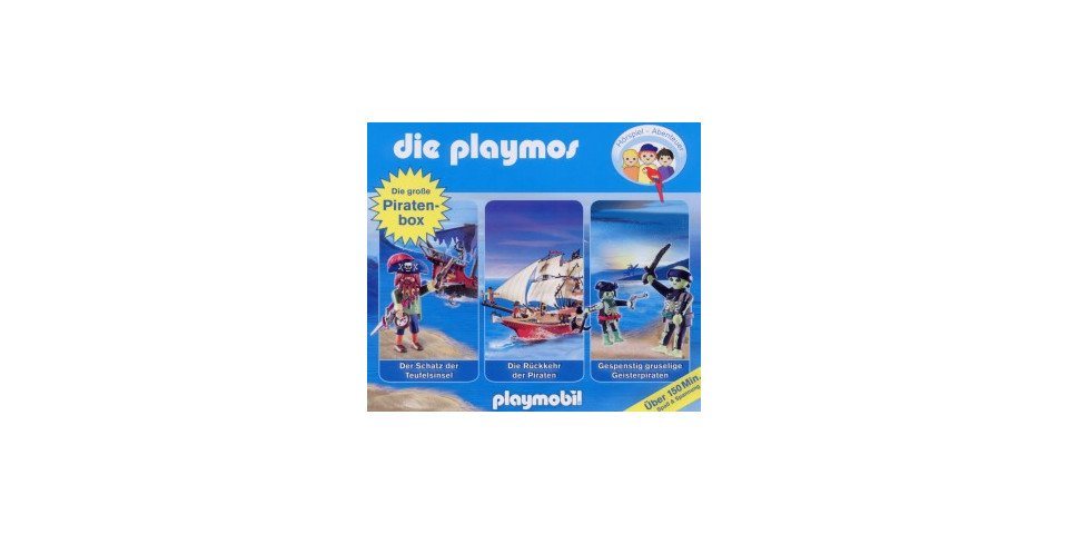 Music & Sounds Hörspiel-CD Die Playmos - Die Playmos-Piratenbox, 3 Audio-CDs von Music & Sounds