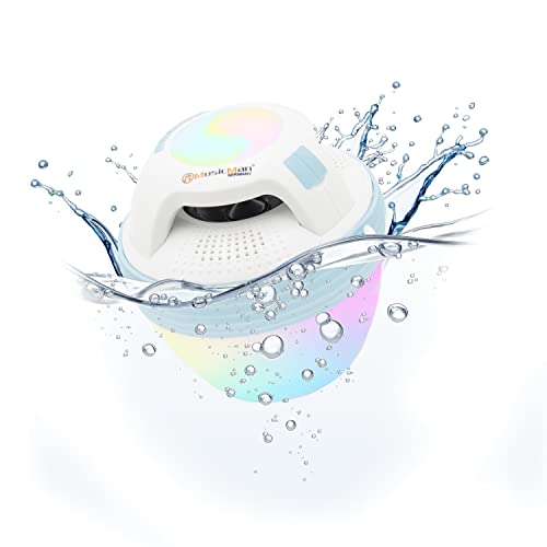Musicman Pool-Lautsprecher BT-X60 - Tragbar, Kabellos und wasserdicht mit Bluetooth, 4 verschiedenfarbige LEDs, Freisprechfunktion, Betriebsdauer von bis zu 8 Stunden, IP67, Blau-Weiß Musicman Pool-Lautsprecher BT-X60 - Tragbar, Kabellos und wasserdicht mit Bluetooth, 4 verschiedenfarbige LEDs, Freisprechfunktion, Betriebsdauer von bis zu 8 Stunden, IP67, Blau-Weiß von MusicMan