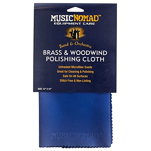 MusicNomad MN730 Brass & Woodwind Premium Microfiber Polishing Cloth von MusicNomad