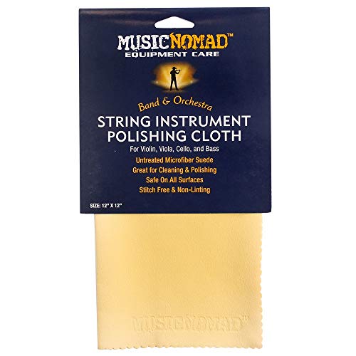 MusicNomad MN731 String Instrument Premium Microfiber Polishing Cloth, 12" x 12" von MusicNomad