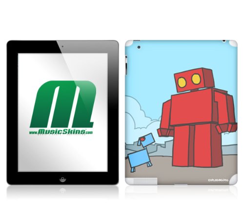 MusicSkins EXPLODINGDOG Red Robot, für Apple iPad 2 von MusicSkins