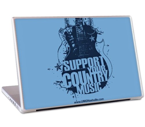 MusicSkins Schutzfolie für 11 Zoll / 28 cm MacBook Air, UMG Nashville Support Your Country Music von MusicSkins