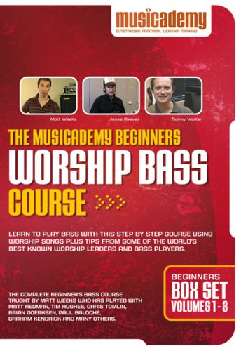 The Musicademy Beginners Worship Bass Course Box Set Volumes 1-3 [3 DVDs] von Musicademy