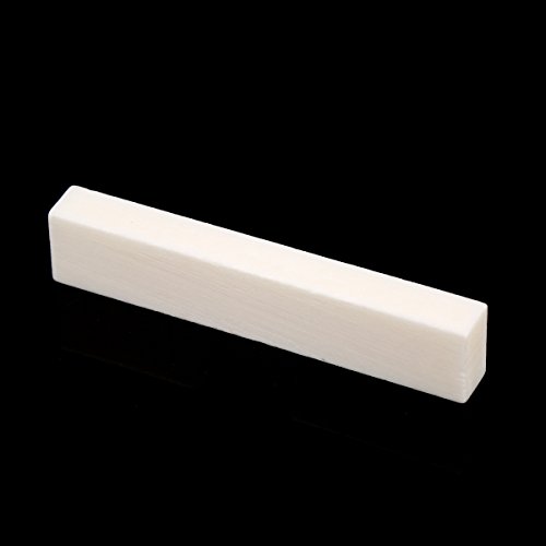 Musiclily Rohling Knochen Sattel für LP E-Gitarre Akustische Folk Klassische Gitarre, 52 x 10 x 6 mm(2 Stück) von Musiclily