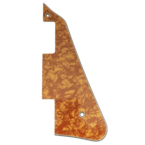 Musiclily LP Gitarre Schlagbrett für USA Les Paul Modern Style E-Gitarre,4 lagig Yellow Pearl von Musiclily