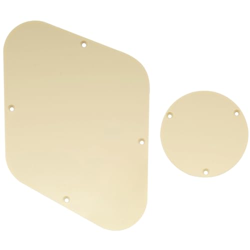Musiclily LP Gitarren Control Plate BackPlate und Switchplate Schalter Abdeckplatte Set for USA Les Paul E-Gitarre, 1 lagig Creme Musiclily LP Gitarren Control Plate BackPlate und Switchplate Schalter Abdeckplatte Set for USA Les Paul E-Gitarre, 1 lagig Creme von Musiclily